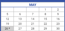 District School Academic Calendar for Mcpherson Elementary School for May 2025