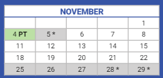 District School Academic Calendar for Burbank Elementary School for November 2024