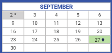 District School Academic Calendar for Choir Elementary Charter Academy for September 2024