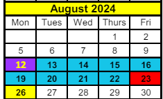 District School Academic Calendar for Crofton Elementary School for August 2024