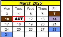 District School Academic Calendar for Crofton Elementary School for March 2025