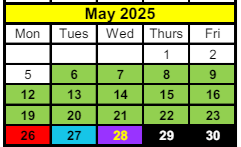 District School Academic Calendar for Crofton Elementary School for May 2025