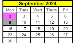 District School Academic Calendar for Crofton Elementary School for September 2024