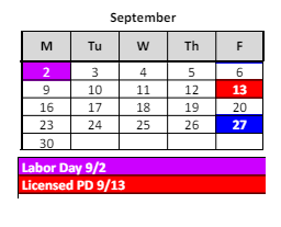 District School Academic Calendar for E.C. Best Elementary School for September 2024