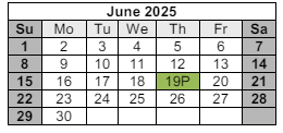 District School Academic Calendar for Midway Elementary School for June 2025