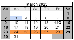 District School Academic Calendar for Midway Elementary School for March 2025