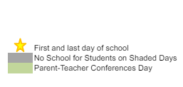 District School Academic Calendar Legend for Twin Lakes Elementary School