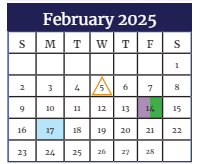 District School Academic Calendar for Greenbrier High School for February 2025