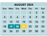 District School Academic Calendar for Olde Orchard Alternative Elementary School for August 2024