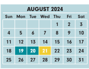 District School Academic Calendar for Linden Park Alternative Elementary School for August 2024