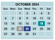 District School Academic Calendar for Olde Orchard Alternative Elementary School for October 2024