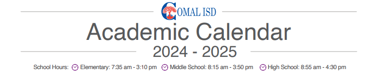 District School Academic Calendar for Canyon Middle