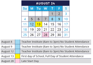 District School Academic Calendar for Algonquin Lakes Elem Sch for August 2024