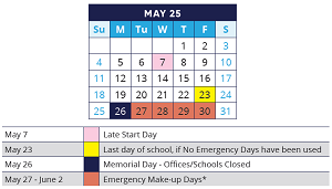District School Academic Calendar for Algonquin Lakes Elem Sch for May 2025