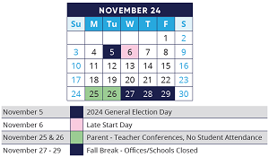 District School Academic Calendar for Algonquin Lakes Elem Sch for November 2024