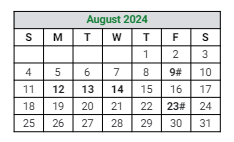 District School Academic Calendar for Concord South Side Elem School for August 2024