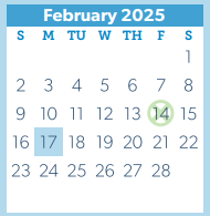 District School Academic Calendar for Houston Elementary for February 2025