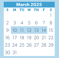 District School Academic Calendar for Galatas Elementary for March 2025