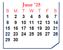 District School Academic Calendar for Covington Community High Sch for June 2025