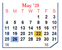 District School Academic Calendar for Covington Community High Sch for May 2025