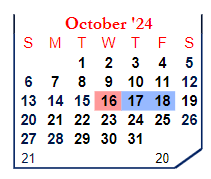 District School Academic Calendar for Covington Community High Sch for October 2024