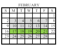 District School Academic Calendar for Arnco-sargent Elementary School for February 2025