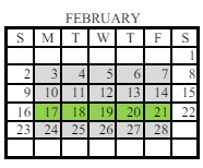 District School Academic Calendar for Maggie Brown School for February 2025