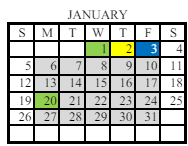District School Academic Calendar for Willis Road Elementary for January 2025