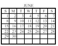 District School Academic Calendar for Eastside Elementary School for June 2025