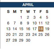 District School Academic Calendar for Sidney H Poynter for April 2025