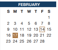 District School Academic Calendar for Sue Crouch Intermediate School for February 2025