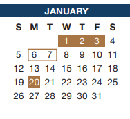 District School Academic Calendar for Meadowcreek Elementary for January 2025