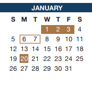 District School Academic Calendar for Crowley Alternative School for January 2025