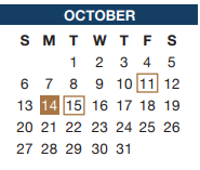 District School Academic Calendar for Deer Creek Elementary for October 2024