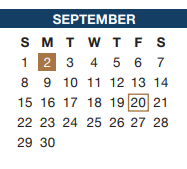 District School Academic Calendar for Sidney H Poynter for September 2024