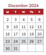 District School Academic Calendar for Timothy Ball Elementary Sch for December 2024