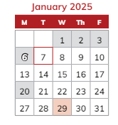 District School Academic Calendar for Timothy Ball Elementary Sch for January 2025