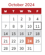 District School Academic Calendar for Timothy Ball Elementary Sch for October 2024