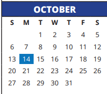 District School Academic Calendar for Goodson Middle School for October 2024