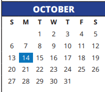 District School Academic Calendar for Sampson Elementary for October 2024