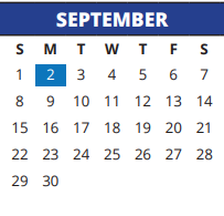 District School Academic Calendar for Wilson Elementary for September 2024