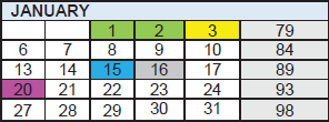 District School Academic Calendar for Sudlow Intermediate for January 2025