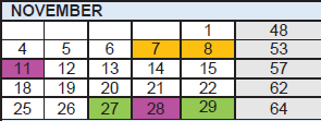 District School Academic Calendar for Sudlow Intermediate for November 2024