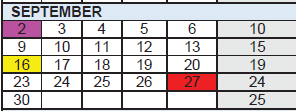 District School Academic Calendar for Sudlow Intermediate for September 2024