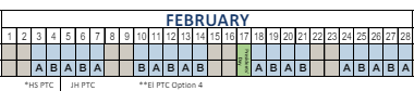 District School Academic Calendar for Cook School for February 2025