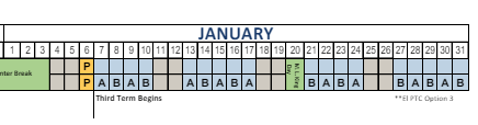 District School Academic Calendar for Cook School for January 2025