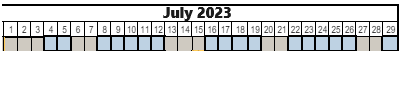 District School Academic Calendar for Stewart School for July 2024