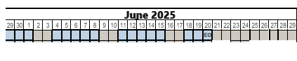 District School Academic Calendar for King School for June 2025
