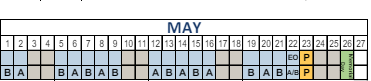 District School Academic Calendar for Cook School for May 2025