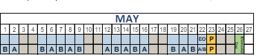 District School Academic Calendar for 3-6 Prog (clearfield Hs) for May 2025